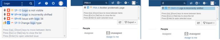 Find Duplicates while typing in Jira Quick Search field
