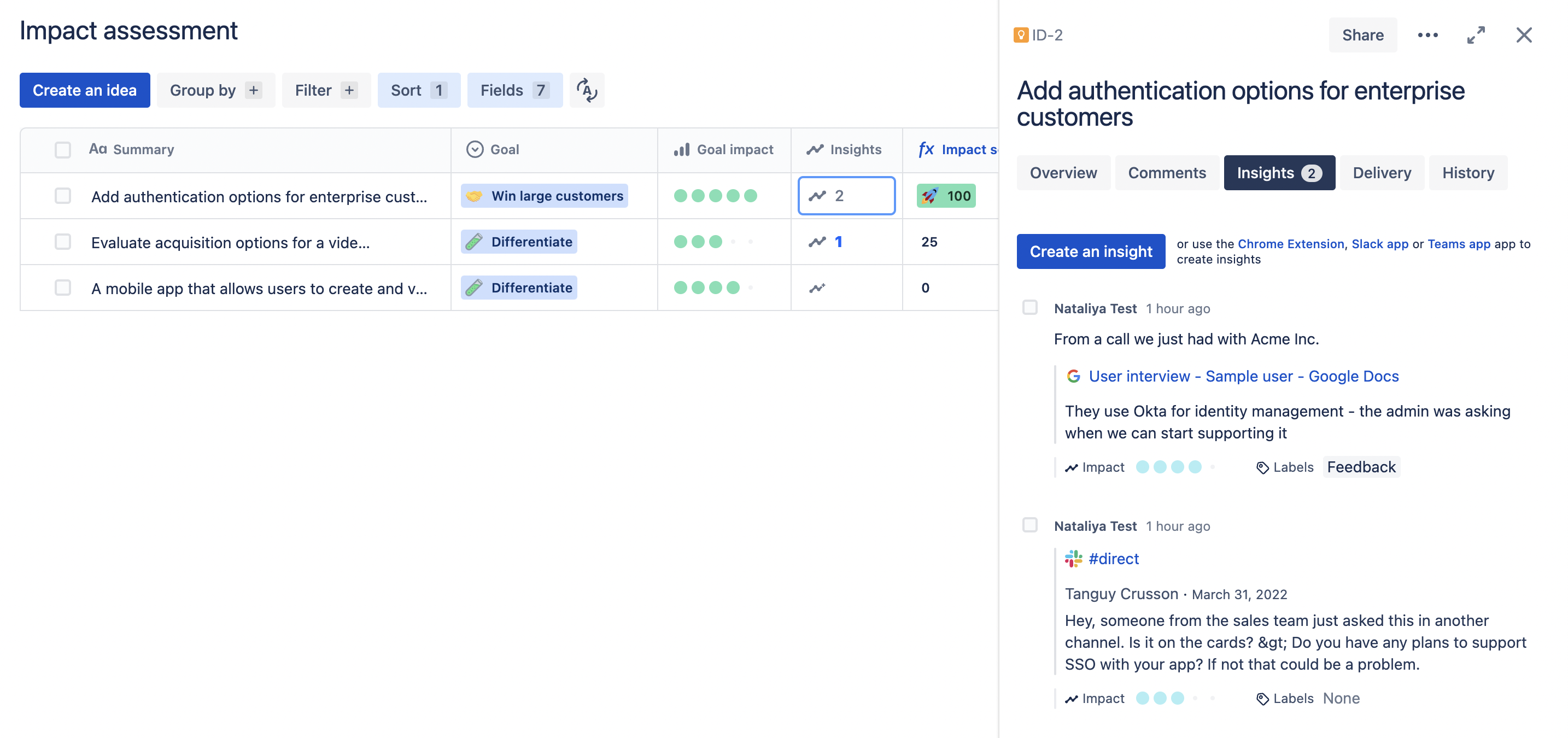 Impact assessment_Jira Product Discovery